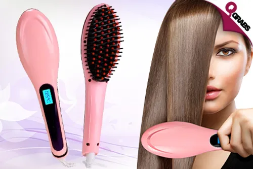 From QR99, Perfect Your Hair with an Electric Hair Straightening Brush! (Up to QR567 Value)
